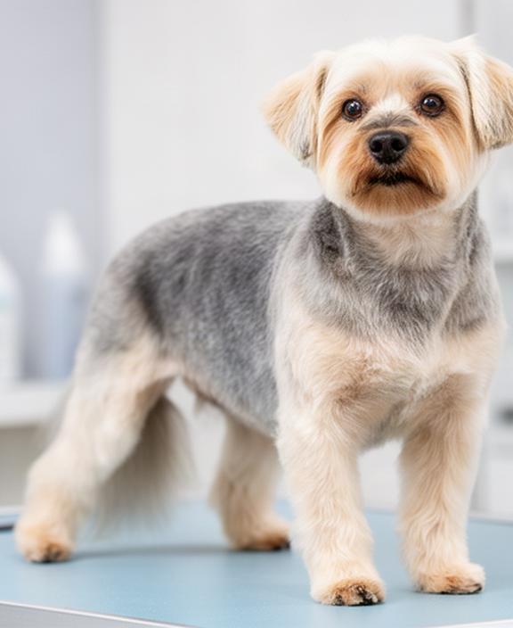 Small companion dog showing an even, practical body length with neat leg shaping